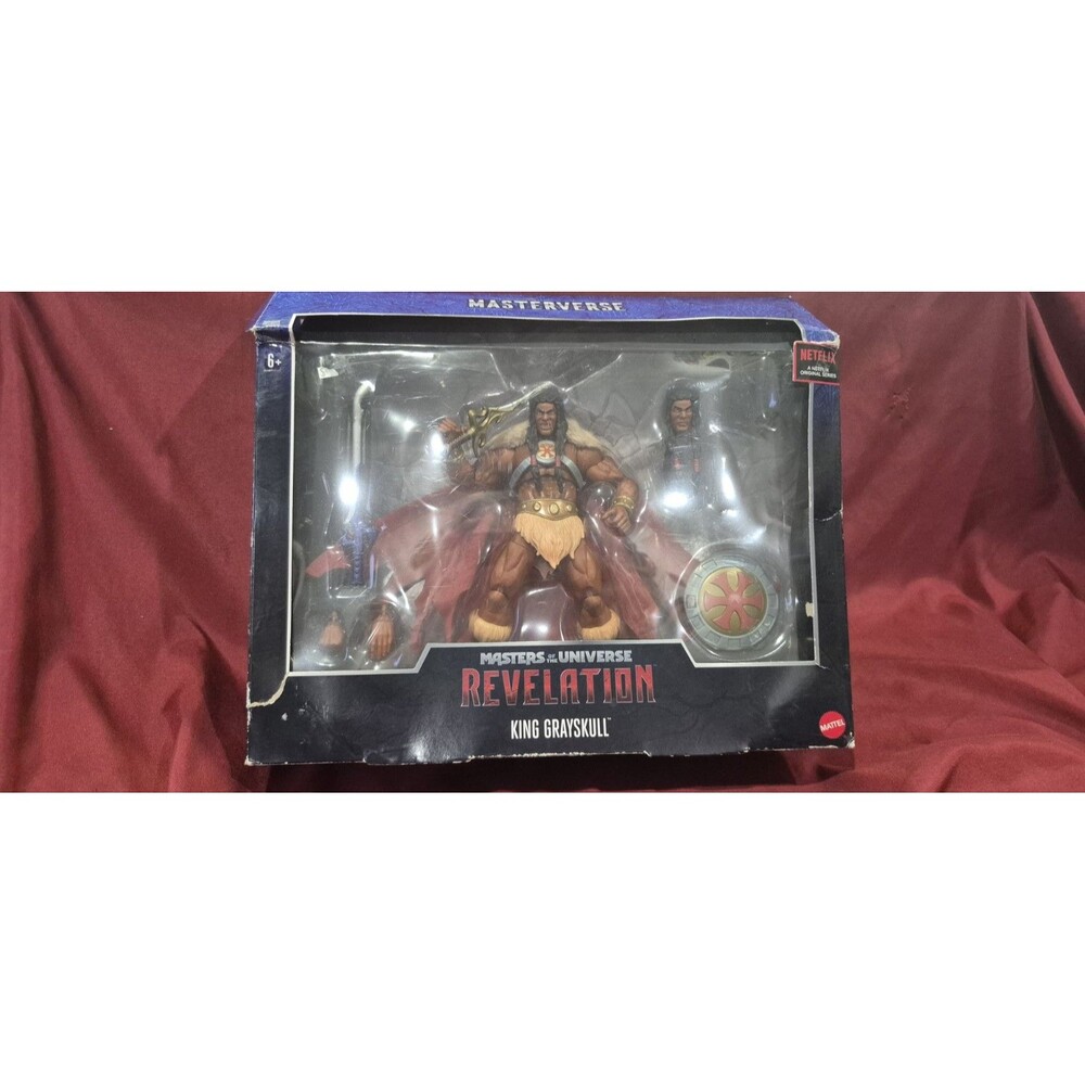 Mattel MOTU Masterverse Revelation King Grayskull Action Figure NEW Damaged Box